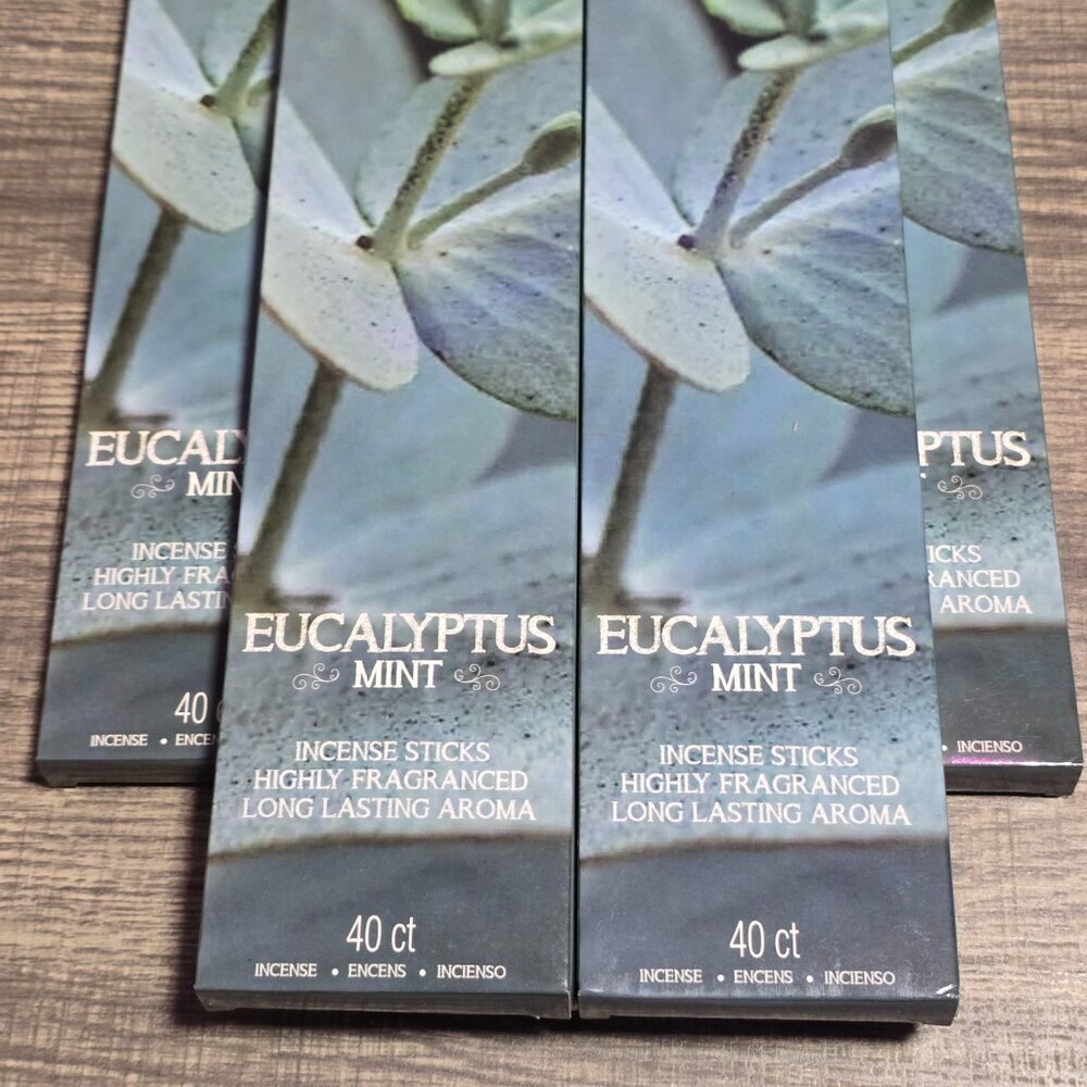 Hosley 5 Pack Incense Sticks - Eucalyptus Mint – Perfect for Meditation - Picture 2 of 3